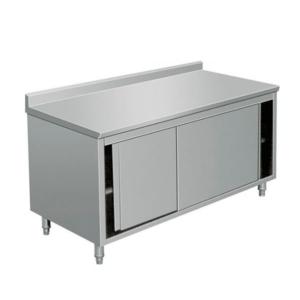 Commercial Stainless Steel Kitchen Cabinets , 50mm Restaurant Stainless Steel
