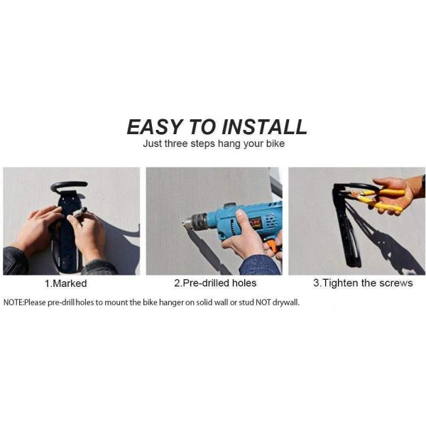 26-29 Inch Bicycle or Road Bike Rear Wheel Stand with Single-side Bracket and Steel Base