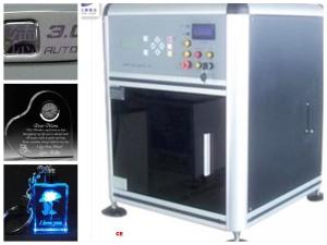 Computerized 3D Glass Engraving Machine , 3D Laser Glass Etching Machine