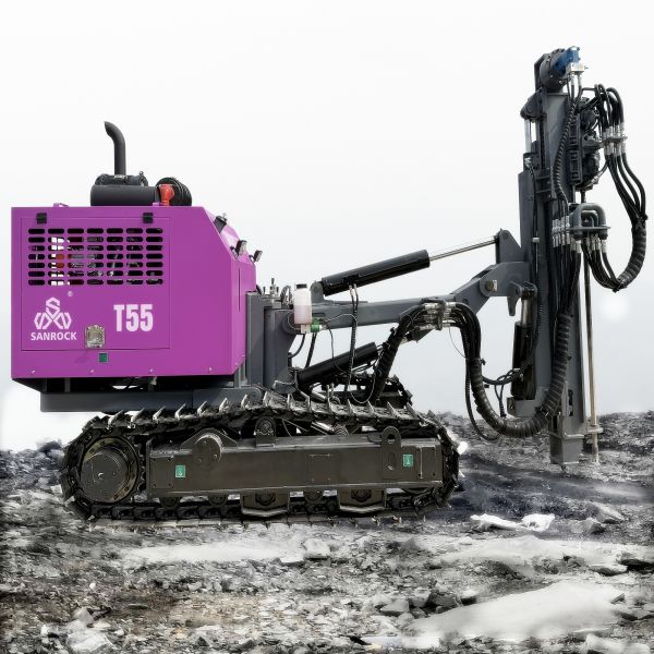 Top Hammer Drilling Machine High Efficiency Blast Hole Drill Rigs Portable Small Drilling Rig