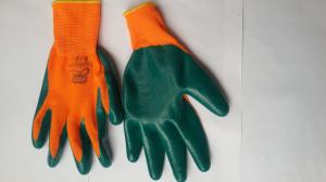 China Nitrile Coated Safety Work Glove,Nitrile latex Coated/nylon gloves/bleached cotton gloves on sale