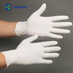 Cheap White Superior Cleanroom Nitrile Gloves Class 100/ISO 5 wholesale