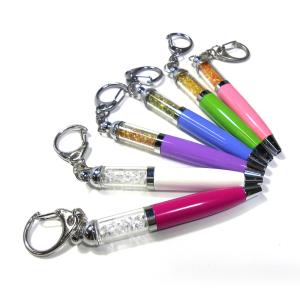 China Bling Stainless Steel Personalised Crystal Pen , 26g Crystal Gel Pen on sale