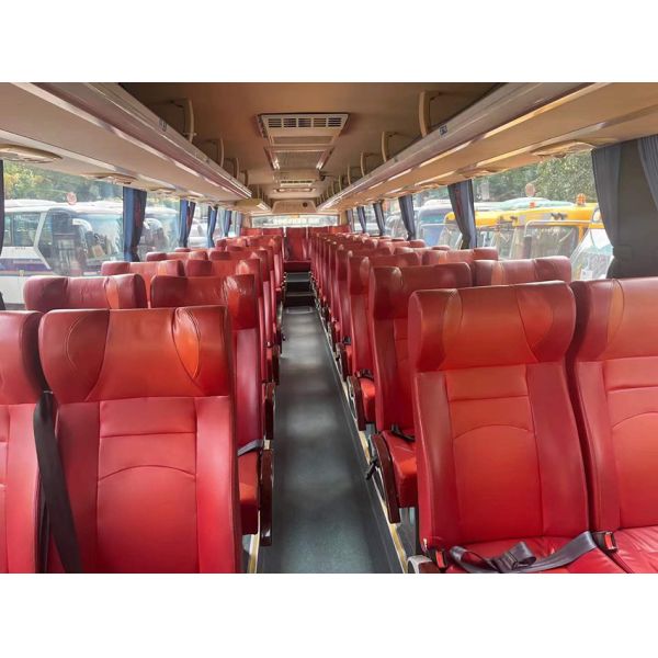 Diesel Manual Higer Used Luxury Coaches 47 Seats with LHD Steering Position