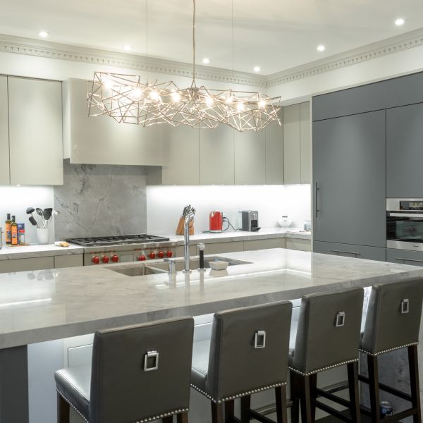 Modern Modular Kitchen Cabinets Ivory White And Light Gray Flat-panel Lacquer Kitchen Designs Made In China