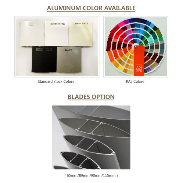 Electrical Exterior Aluminum Louver Shutter Window Adjustable Shades Sliding Louver Sun Window