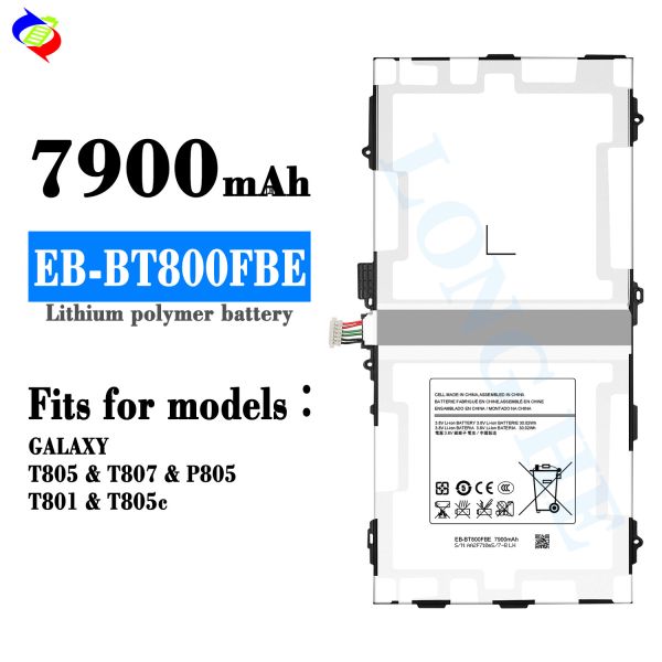 7900mAh EB-BT800FBE TAB S 10.5 T800 T805 T807 T801 T805C for Samsung Galaxy TAB T805 Battery
