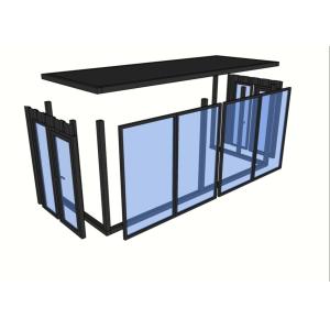 Household Two Doors 20gp Prefab Shipping Container House