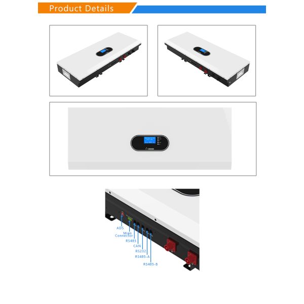 135ah 16s1p Wall Mounted Lithium Battery 51.2v LiFePO4 Blade Phosphate Battery