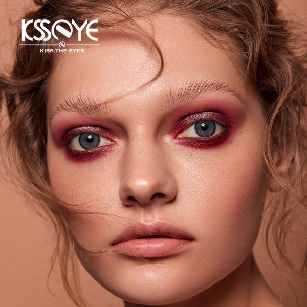 0.08mm Makeup Coffee Natural Black Contacts 1 Year With Lable