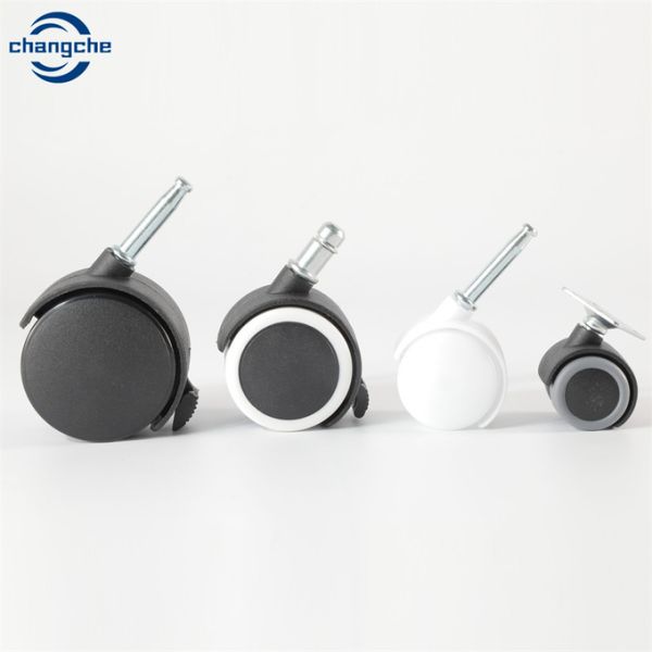 Office PU 75mm Castor Wheels Furniture Moving Casters