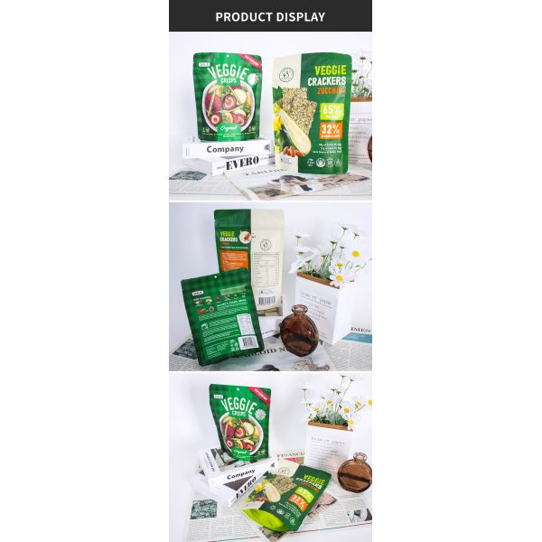 Private Label Zipper Top Dry Fruit Packaging Bags Gravure Printing