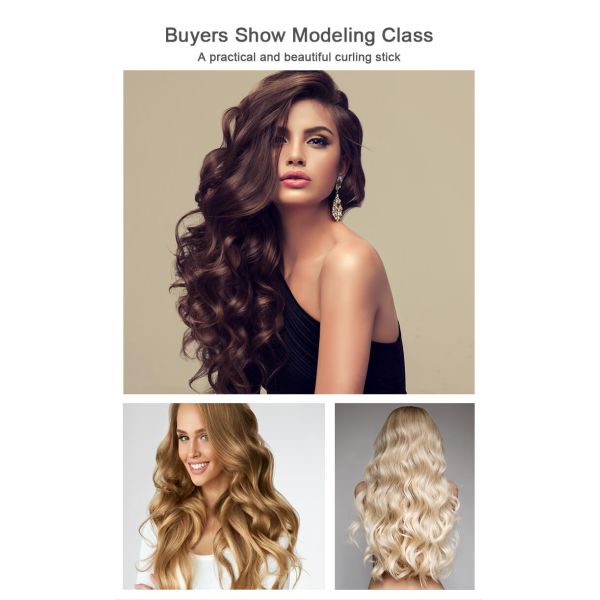 85W Ceramic Negative Ion Hair Crimping Iron With PTC Heater Hair Curling Wand