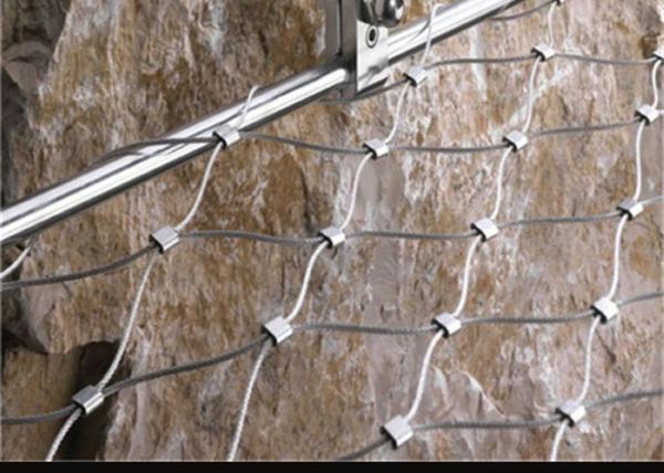 Quality Weatherproof Stainless Steel Wire Rope Net , Easy Installation Ss Rope Mesh for sale