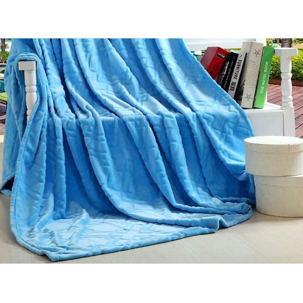 Cozy King Size Flannel Blanket Throw Blanket For Bed / Sofa Warm Plush Eco Friendly