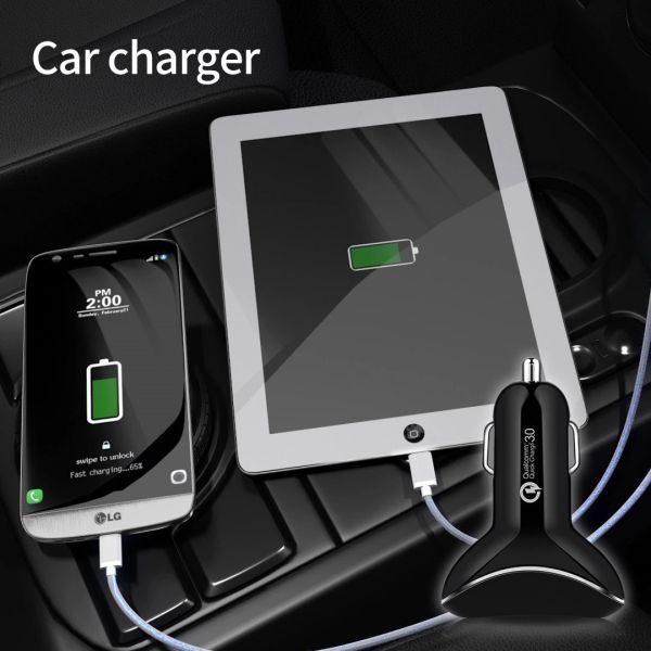 3 Ports Fast Charging Car Adapter