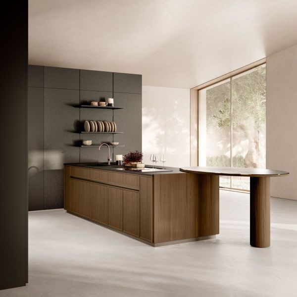 Custom Modern Furniture Kitchen Dining Room Cabinet Wood Veneer Door Panel Kitchen Wall Cabinet