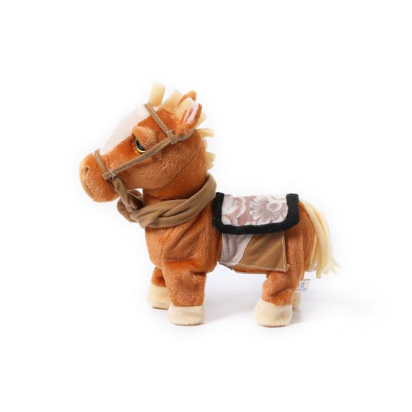 Skin Friendly Electric Movement Short Plush Pony Toy