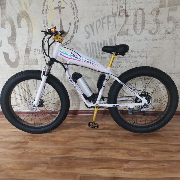 Made 26inch Electric Fat Tire Bike With 48v 500w Motor Lithium Battery Powered