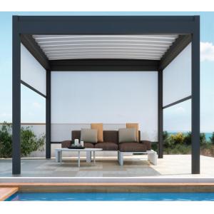 China Outdoor Waterproof Motorized Aluminum Patio Pavilion Gazebo on sale