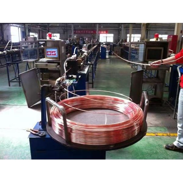 Electro Welded Copper Coil Tube Single Wall Galvanized Seamless Steel Pipe 4.76mm*0.6mm