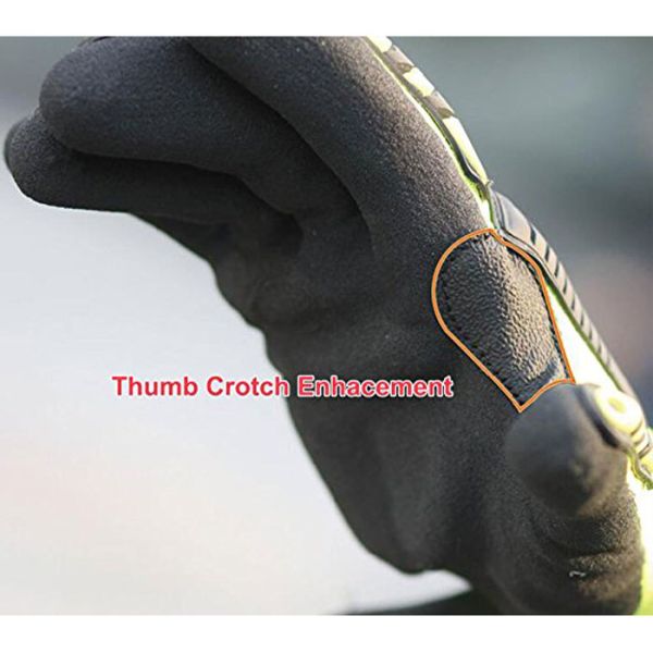 Impact Protection Heavy Duty Mechanic Gloves Customized Logo For Mining