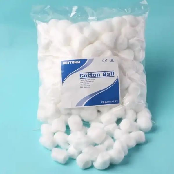 100pcs 200pcs 300pcs Medical Surgical Absorbent Cotton Balls Disposable Dressing Non Sterile Cotton Ball