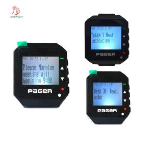 Cheap New trendy products customize alphanumeric wireless call system smart watch pager used for hotel or factory wholesale