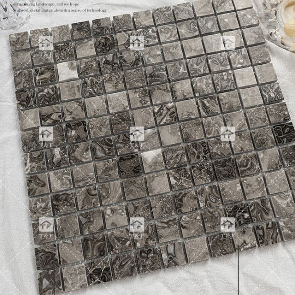 Natural Marble Stone Mosaic Tile Bathroom Floor Tile Fish Pond Tile Antique Background Wall