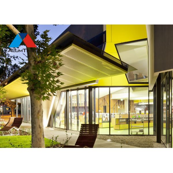 High Rigidity Decorative Aluminium Screen PVDF Coated For Curtain Wall Facade