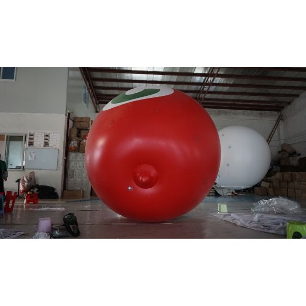 3.5m Height Apple Shaped Balloons Pantone Color Matched Printing Large