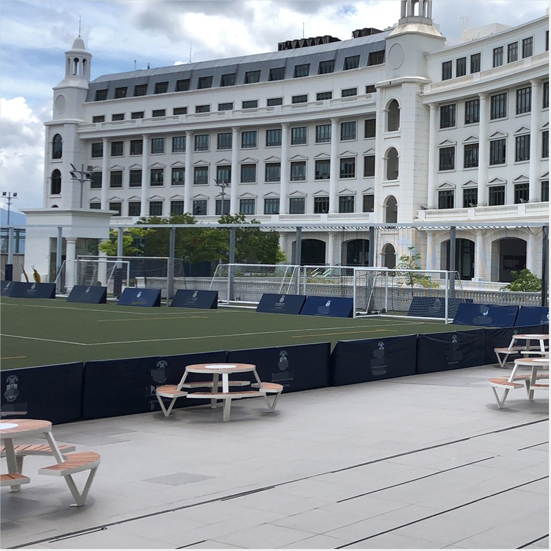 Waterproof Outdoor Recycled Plastic Benches Furniture Backless Curved