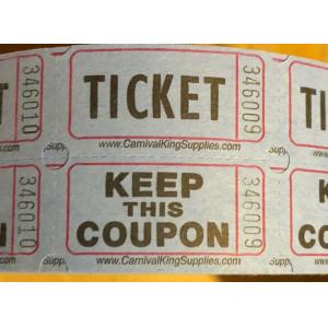Blue Red Printed Thermal Ticket Party Department Admission Anti Ultraviolet
