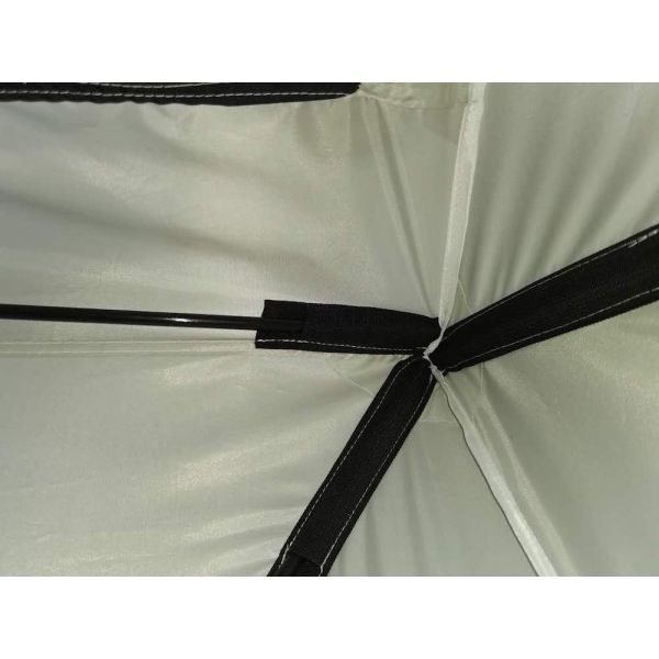 235*235*200MM Outdoor Fishing Shelter PU Coated 200D Polyester Oxford Fiberglass Dual-Color Camping Tent