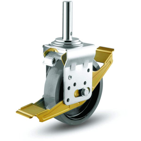 Mobile Scaffolding Heavy Duty Nylon 5/6/8 Inch Caster Wheels With Total Brake