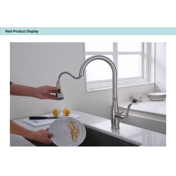 Rotatable Kitchen Drinking Water Faucet 18/10 Stainless Steel Kitchen Taps