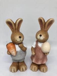 Cheap Polyresin Rabbit Figurine Home Resin Garden Decor Handmade Craft wholesale