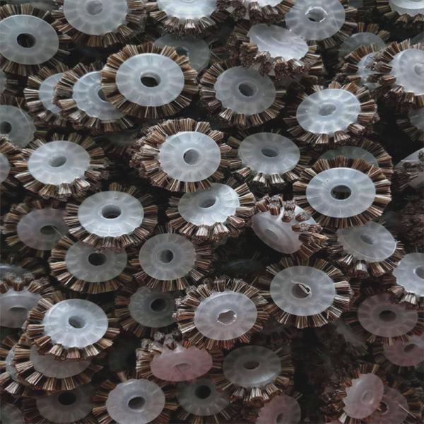 Industrial Cylindrical Brush Custom Horsehair Roller Brush For Wood And Metal Polishing