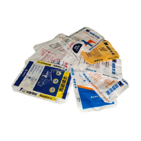 Square Bottom Cement Bag Custom 20Kg Polypropylene Tile Adhesive Woven Valve Bag