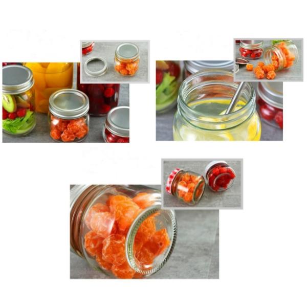 380ml Honey Transparent Sealed Food Glass Packaging Glass Jars 90g