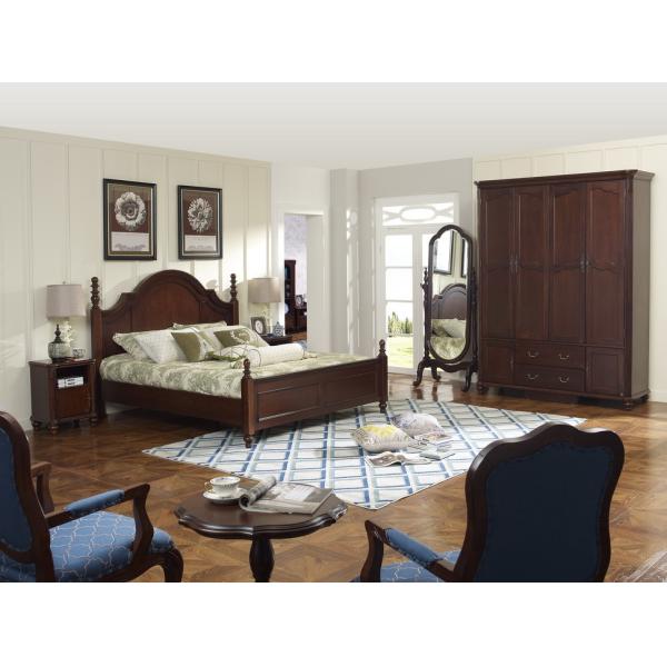 Rubber Wood Home Living room Leisure Amercian Furniture TV wall unit By Floor stand and Combine Cabinet with Hanger rack