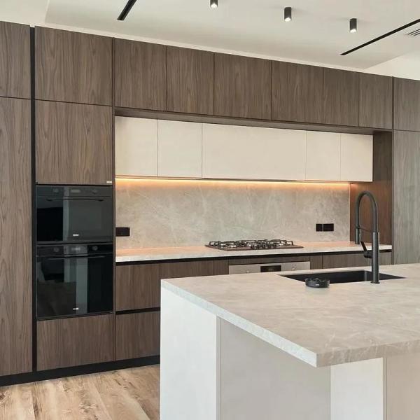 Kitchen Furniture Design Wood Veneer Kitchen Cabinet Wholesales