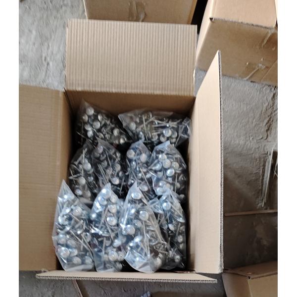 Galvanized Steel Roofing Nails With Umbrella Head For Attaching Roofing Materials