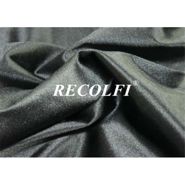 Metallic Grey Silk Glossy Spandex Workout Leggings Functional Cooling Sustainable