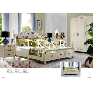 China Shen Zhen Bedroom Furniture King Size French Bed on sale