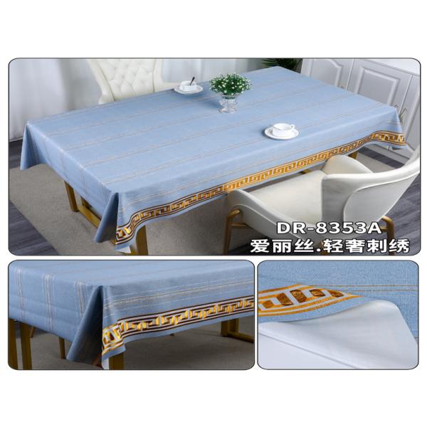 Waterproof PVC Plastic Rectangle Children Table Cloths Denim Toalhas de Mesa for Home