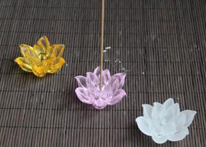 Cheap Lotus Flower Design Home Decorations Crafts Incense Burner Three Colors Optional wholesale