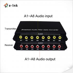 Cheap 8Ch RCA audio over fiber converter Extender Signal Transmission wholesale