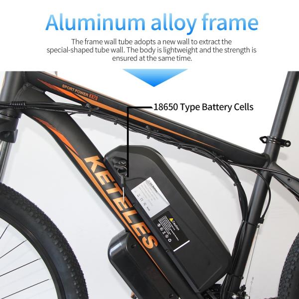 17.5Ah Shimano Electric Mountain Bike 31km - 60km Per Power Downtube