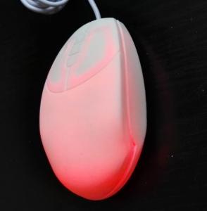Silicone white petite waterproof medical pro mouse for nurse use on smooth surface
